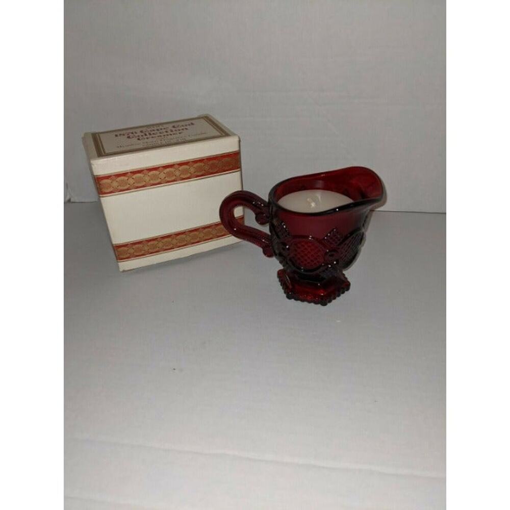 Vintage Avon Cape Cod Collection Creamer with Meadow Moon Candle in Box New